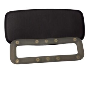 Sleek Black Ergonomic Lumbar Support for Mesh Chair